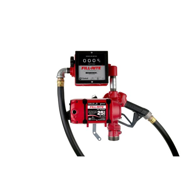 Fill-Rite 120V AC CONTINUOUS DUTY PUMP W/ METER AND ULTRA HIGH FLOW AUTO NOZZLE NX25-120NB-AJ